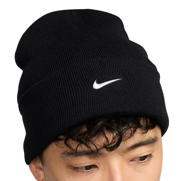 【NIKE SB】PEAK SWOOSH BEANIE カラー:black/white HF0187-010 ナイキ エスビー 帽子 ビーニー スケートボード スケボー SKATEBOARD