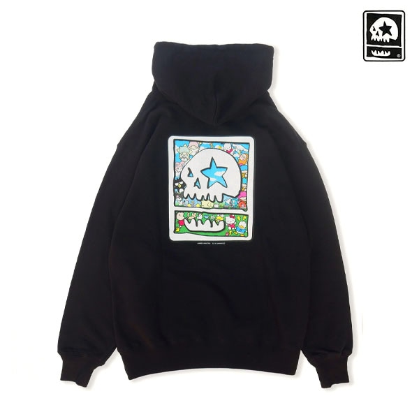 【MAGICAL MOSH MISFITS】 SANRIO CHARACTERS x MxMxM “MAGICAL MOSH SANRIO CHARACTERS” HOODIE black マジカルモッシュミスフィッツ フーディー パーカー SKATEBOARD