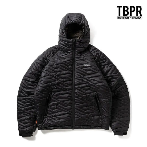 【TIGHTBOOTH】T QUILT PUFFY JKT black タイトブース ジャケット アウター ダウン スケートボード スケボー SKATEBOARD