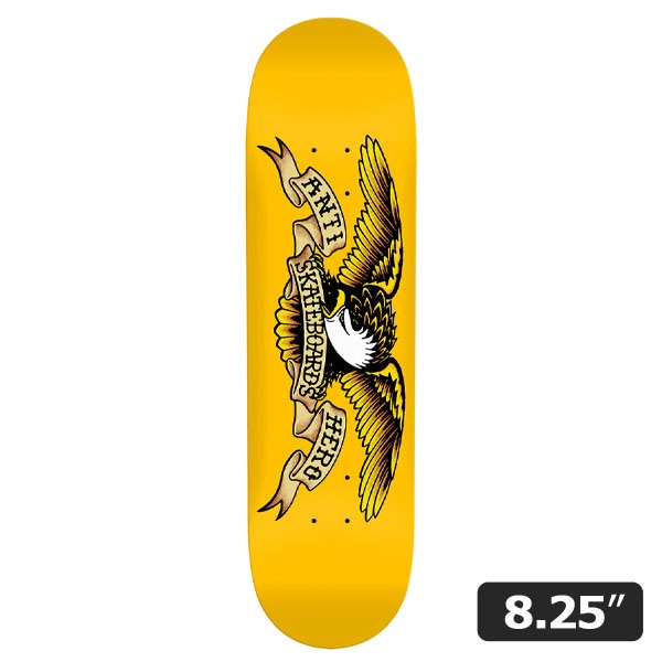 【ANTI HERO】DBX EAGLE YELLOW 8.25インチ アンチヒーロー スケートボード スケボー デッキ SKATEBOARD DECK
