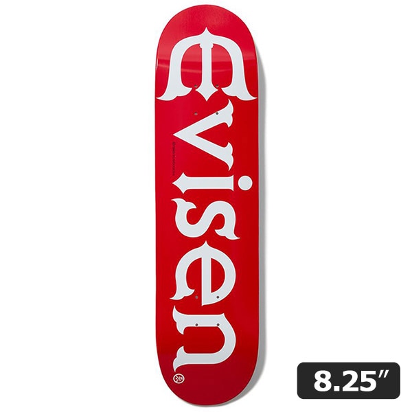 【Evisen】EVI-LOGO RED 8.25インチ エビセン スケートボード スケボー デッキ SKATEBOARD DECK