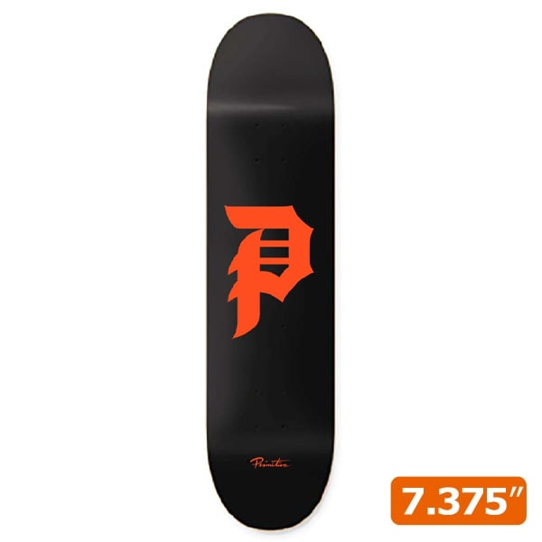 【PRIMITIVE】DIRTY P CORE BLACK SF GIANTS 7.375インチ プリミティブ デッキ スケートボード スケボー SKATEBOARD DECK
