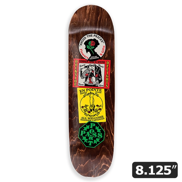 【PASS~PORT】COASTER series FLOWERS & GIFTS 8.125インチ パスポート スケボー デッキ SKATEBOARD DECK