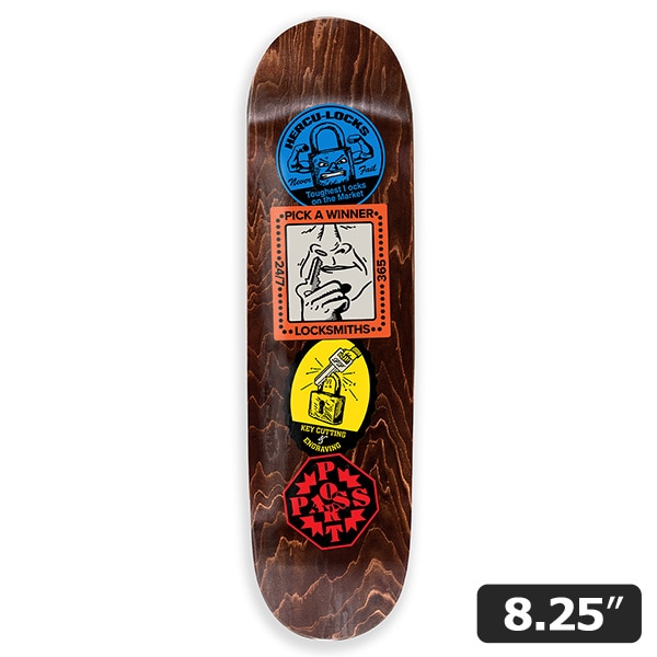 【PASS~PORT】COASTER series LOCKSMITH 8.25インチ パスポート スケボー デッキ SKATEBOARD DECK