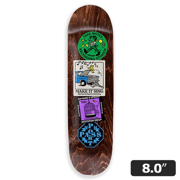 【PASS~PORT】COASTER series OM-WARD & UPWARD 8.0インチ パスポート スケボー デッキ SKATEBOARD DECK