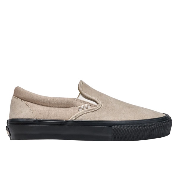 【VANS】SKATE SLIP ON tan/black バンズ シューズ 靴 スリッポン スニーカー スケートボード スケボー  SKATEBOARD SHOES