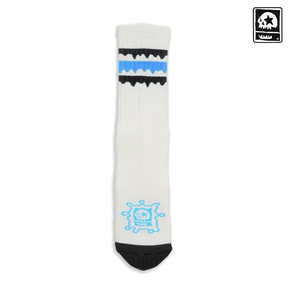 【MAGICAL MOSH MISFITS】どろどろ MxMxM SOX wh/blue マジカルモッシュミスフィッツ ソックス 靴下 SKATEBOARD