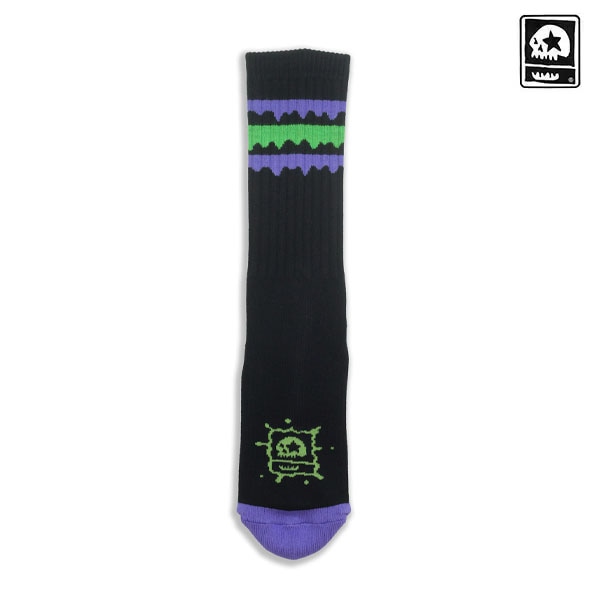 【MAGICAL MOSH MISFITS】どろどろ MxMxM SOX bk/doku マジカルモッシュミスフィッツ ソックス 靴下 SKATEBOARD