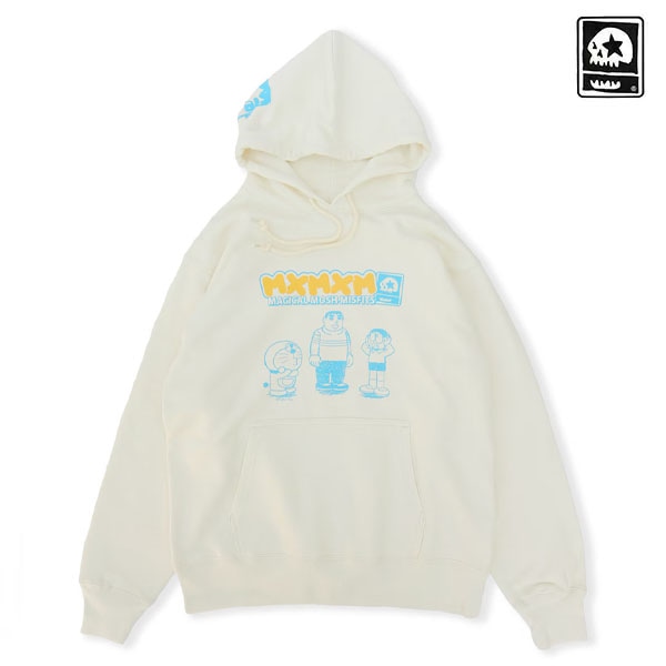 【MAGICAL MOSH MISFITS】I’m Doraemon ☆ MxMxM “きれいなジャイアン” HOODIE cream マジカルモッシュミスフィッツ フーディー パーカー SKATEBOARD