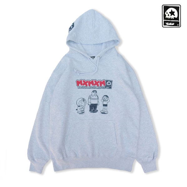 【MAGICAL MOSH MISFITS】I’m Doraemon ☆ MxMxM “きれいなジャイアン” HOODIE gray マジカルモッシュミスフィッツ フーディー パーカー SKATEBOARD