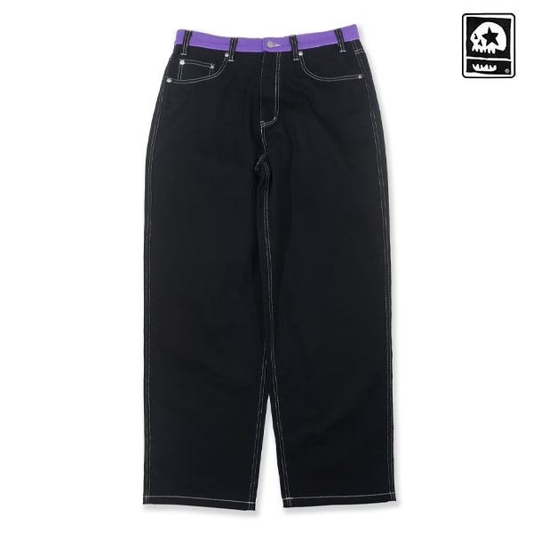 【MAGICAL MOSH MISFITS】MxMxM BONES LOOSE PANTS black マジカルモッシュミスフィッツ パンツ デニム SKATEBOARD