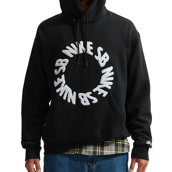 【NIKE SB】ROLLING BB PULLOVER SKATE HOODIE カラー：black/white IF0656-010　ナイキ エスビー スウェットシャツ トレーナー フード パーカー スケートボード スケボー SKATEBOARD