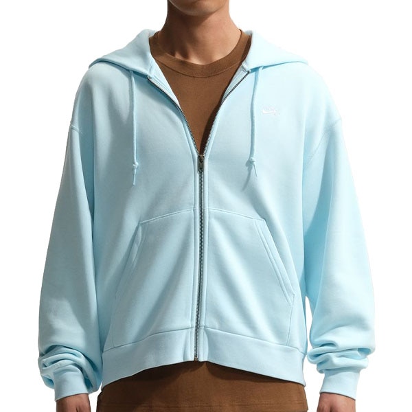 【NIKE SB】ESSENTIAL FLEECE FULL ZIP HOODIE カラー：glacier blue/white FZ8797-474　ナイキ エスビー パーカー ジップフード スケートボード スケボー SKATEBOARD