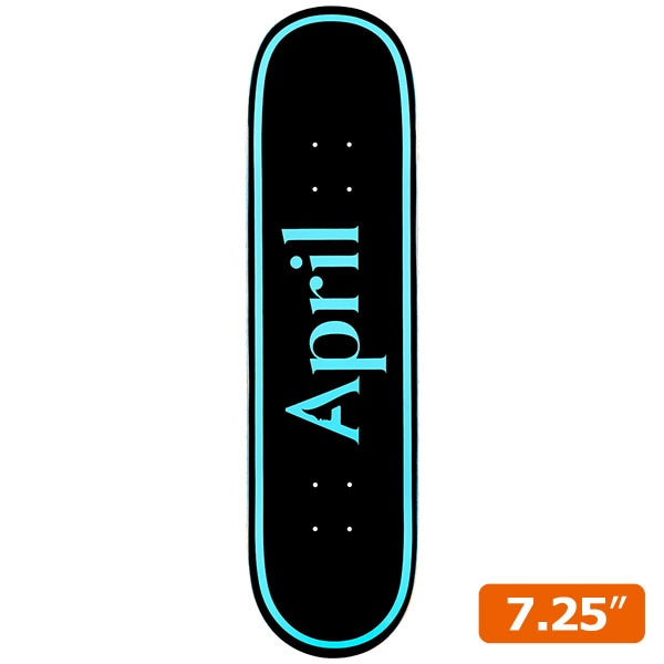 【APRIL】OG LOGO BLUE BLACK MINI 7.25インチ　エイプリル  デッキ スケートボード スケボー SKATEBOARD DECK