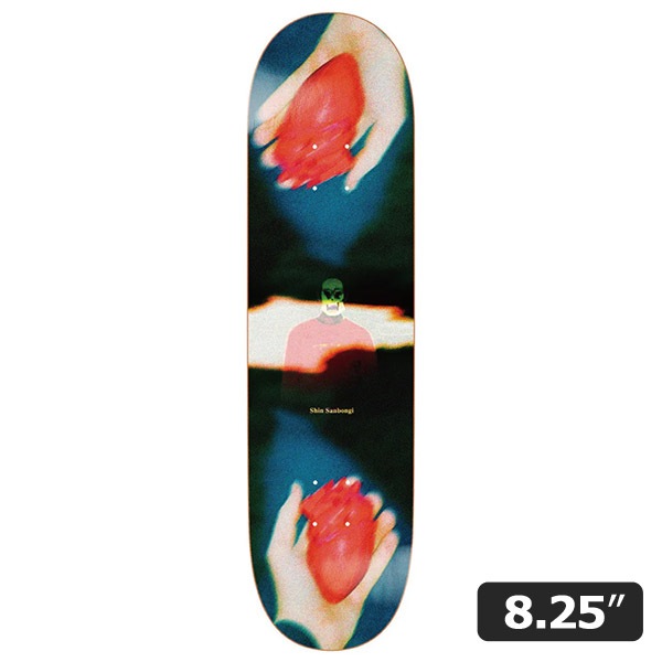 【POLAR】Shin Sanbongi HEART IN HAND 8.25インチ ポーラー スケートボード スケボー デッキ  SKATEBOARD DECK