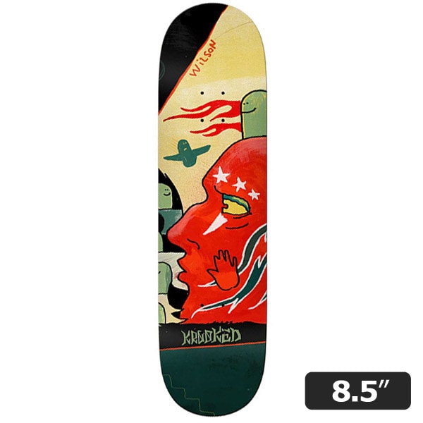 【KROOKED】Andrew Wilson THREE STAR 8.5インチ クルキッド スケートボード スケボー デッキ SKATEBOARD DECK