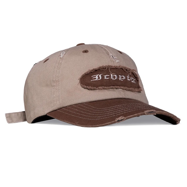 ICHPIG】 PATCHWORK DAD CAP brown イチピグ キャップ スケートボード