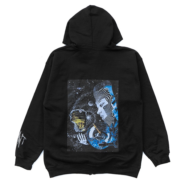 【PLANT】GOAL ZIP HOODIE black　プラント ジップフード パーカー トレーナー スケートボード スケボー SKATEBOARD