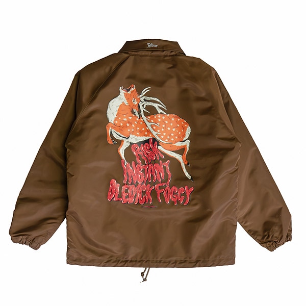 【OLEDICKFOGGY×RISK×INSTANT】MOOSE BOA COACH JACKET brown インスタント ジャケット スケートボード スケボー SKATEBOARD