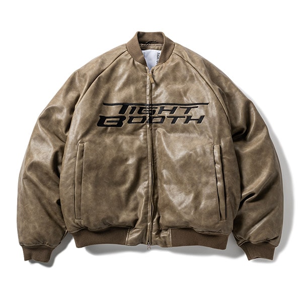 TIGHTBOOTH x SEEDA】ADRENALINE LEATHER DOWN JKT タイトブース