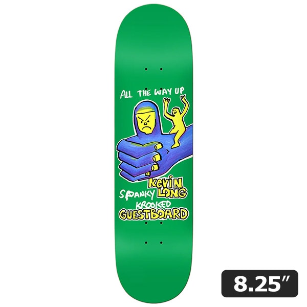 【KROOKED】Kevin Spanky Long GUEST 8.25インチ クルキッド スケートボード スケボー デッキ SKATEBOARD DECK