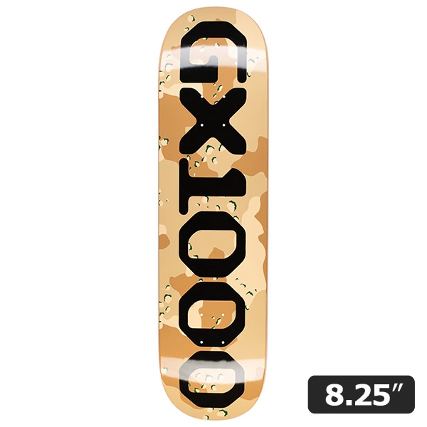 【GX1000】OG LOGO CAMO BLACK 8.25インチ ジーエックス スケートボード スケボー デッキ  SKATEBOARD DECK