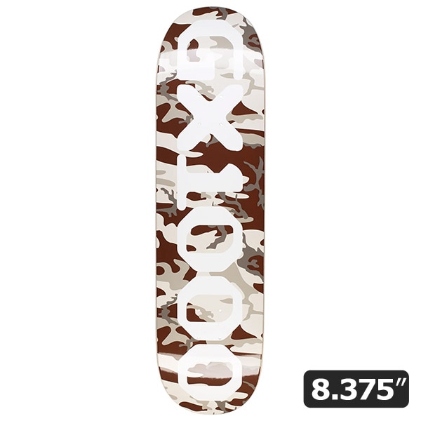 【GX1000】OG LOGO CAMO WHITE 8.375インチ ジーエックス スケートボード スケボー デッキ  SKATEBOARD DECK