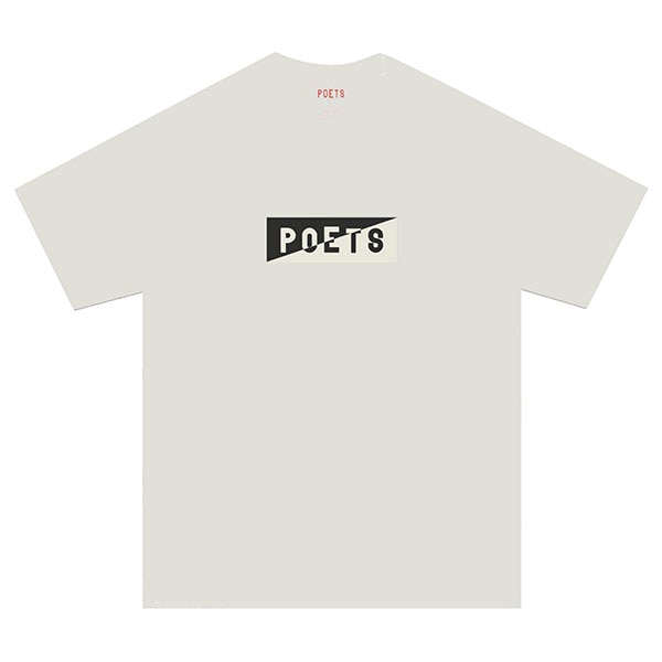 【POETS】CINZANO SCREENED T SHIRT NATURAL WHITE ポエッツ 半袖 スケートボード スケボー SKATEBOARD