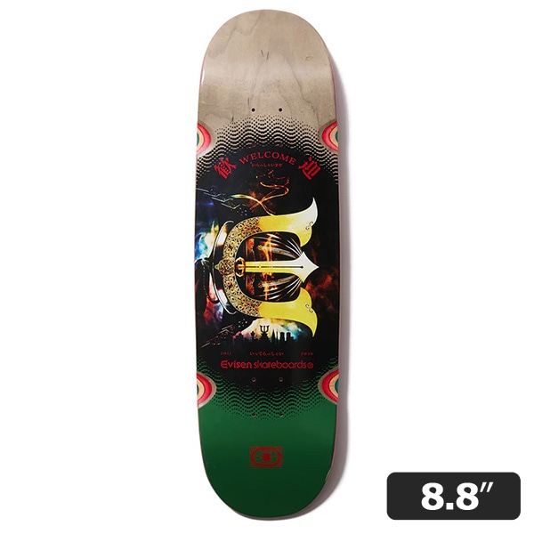 【Evisen】WELCOME E 8.8インチ　エビセン スケートボード スケボー デッキ SKATEBOARD DECK