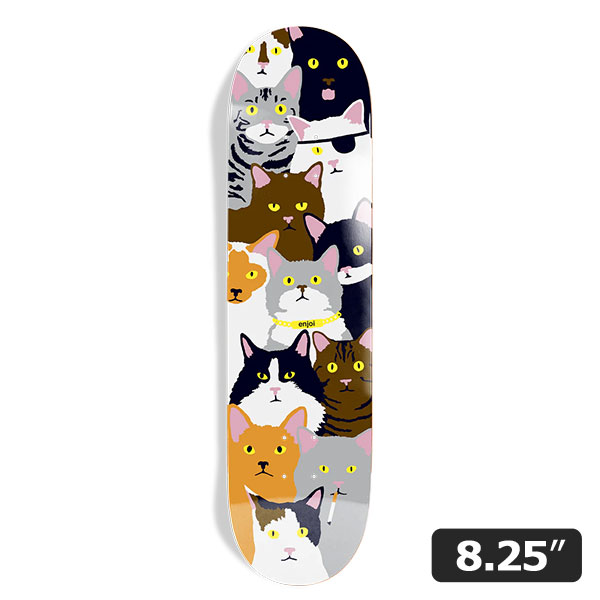 【enjoi】CAT COLLAGE 8.25インチ エンジョイ スケートボード スケボー デッキ  SKATEBOARD DECK