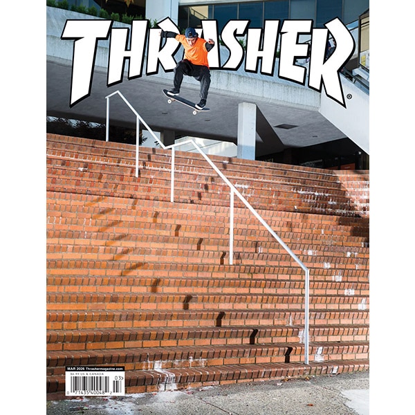 【THRASHER】MARCH 2026 ISSUE #548 2026.3月号 スラッシャー マガジン 書籍 雑誌 スケートボード スケボー SKATEBOARD
