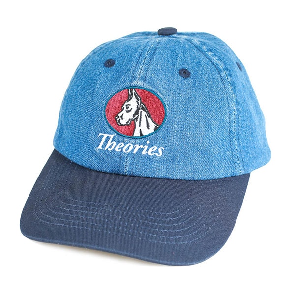【THEORIES】CHAMP STRAPBACK HAT denim blue セオリーズ キャップ 帽子 スケートボード スケボー SKATEBOARD