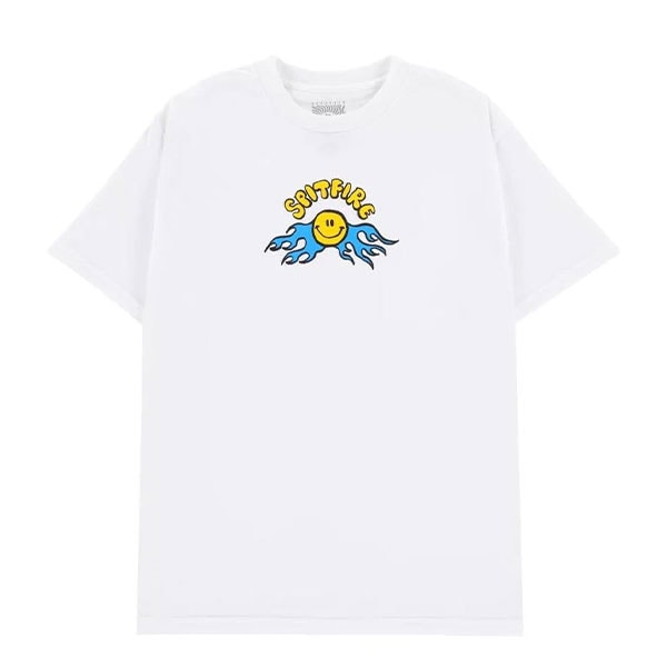 【SPITFIRE】HAPPY S/S TEE white スピットファイアー ティーシャツ 半袖 スケートボード スケボー SKATEBOARD