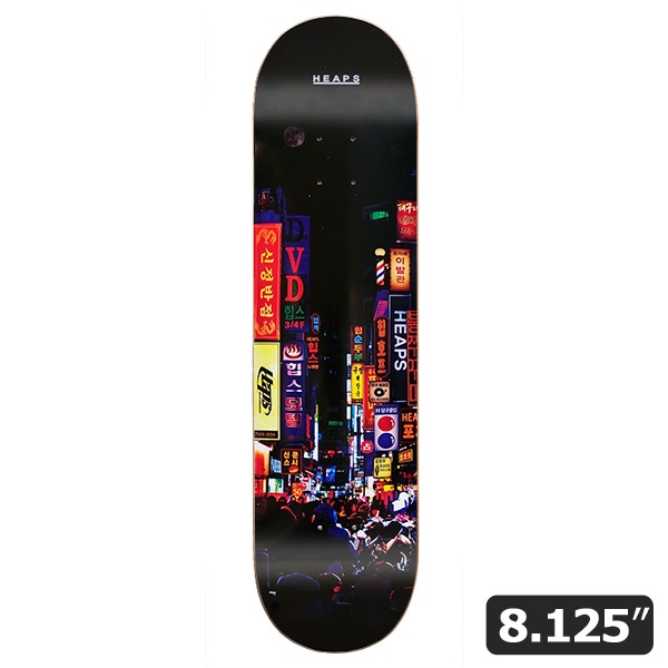 【HEAPS】H STREET 8.125インチ　ヒープス スケートボード スケボー デッキ SKATEBOARD DECK