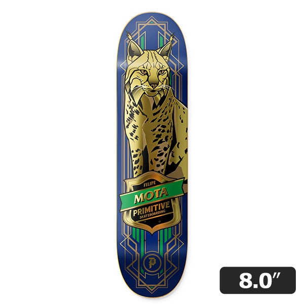 【PRIMITIVE】Mota PRO LYNX blue DECK 8.0インチ プリミティブ デッキ スケートボード スケボー SKATEBOARD DECK