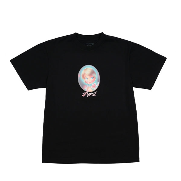 【APRIL】BRIGHT TEE black エイプリル Tシャツ スケートボード スケボー SKATEBOARD DECK