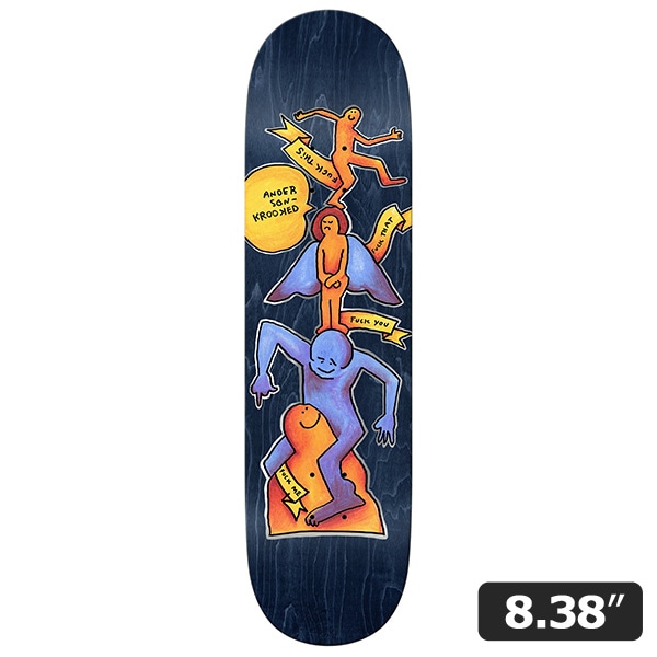 【KROOKED】Mike Anderson STACK 8.38インチ　クルキッド スケートボード スケボー デッキ SKATEBOARD DECK