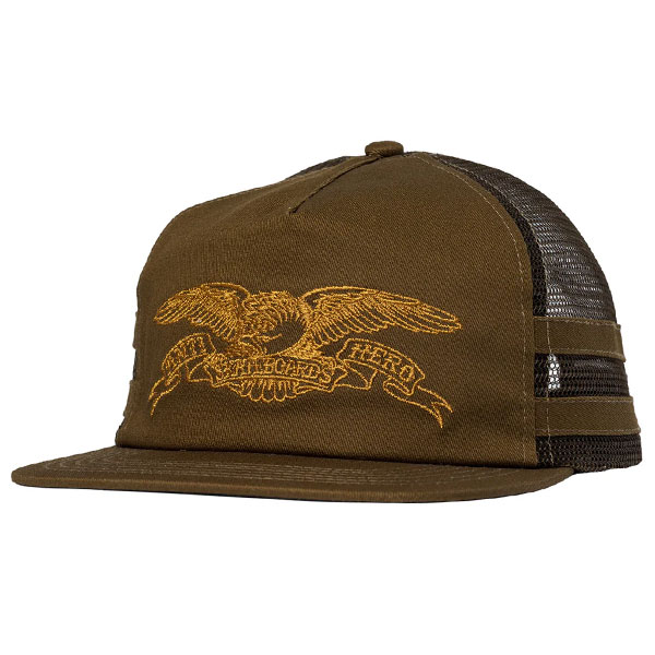【ANTI HERO】BASIC EAGLE SNAPBACK MESH HAT brown/medium brown アンチヒーロー キャップ スケボー スケートボード SKATEBOARD