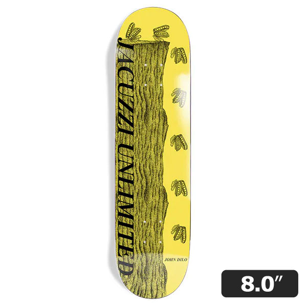 【JACUZZI】John Dilo WIND UP YELLOW 8.0インチ ジャグジー スケートボード スケボー デッキ  SKATEBOARD DECK