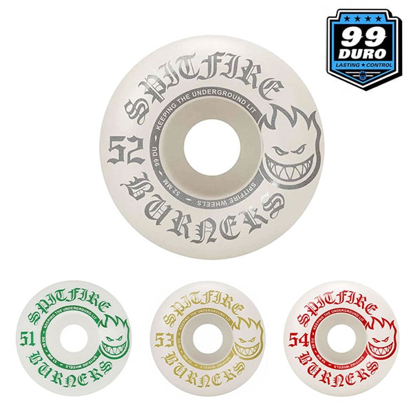 【SPITFIRE】BUNER 99DURO CLASSIC SHAPE サイズ:51/52/53/54mm スピットファイアー フォーミュラ フォー ウィール ラディアルフル パーツ WHEEL スケートボード スケボー SKATEBOARD