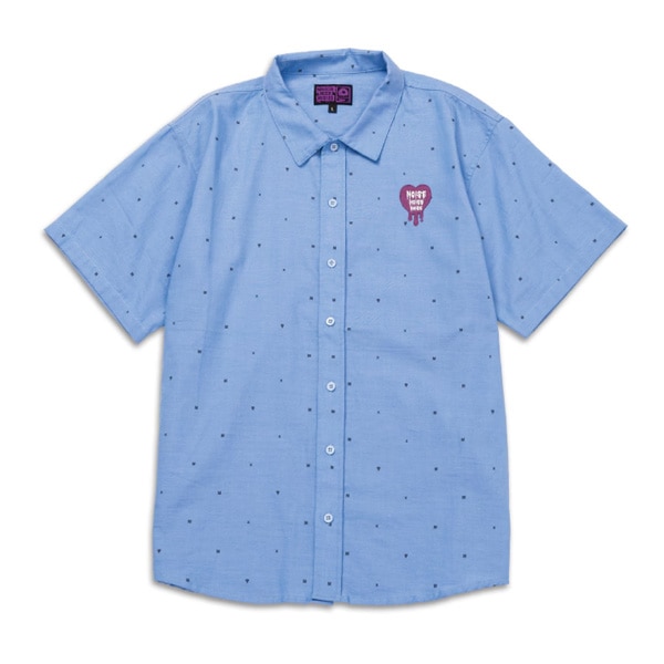 【MAGICAL MOSH MISFITS】NOISE SHIRT blue マジカルモッシュミスフィッツ シャツ 半袖 SKATEBOARD