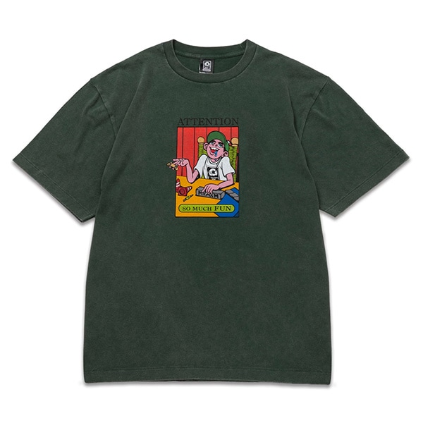 期間限定値下げ　misha&puff 落書き　sketchbook 2y シャツ MAGICAL MOSH MISFITS】ドクロとはみ出しものたちTEE black マジカル