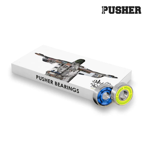 【PUSHER BEARINGS】CARLOS IQUI PRO ABEC9 プッシャー ベアリング スケートボード スケボー デッキ  SKATEBOARD DECK