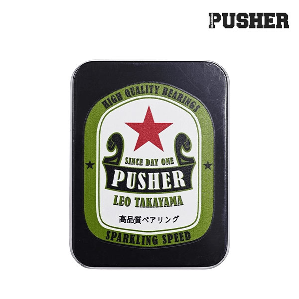 【PUSHER BEARINGS】LEO TAKAYAMA PRO ABEC9 プッシャー ベアリング スケートボード スケボー デッキ  SKATEBOARD DECK