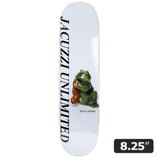 【JACUZZI】Tony Latham FROG 8.25インチ ジャグジー スケートボード スケボー デッキ  SKATEBOARD DECK