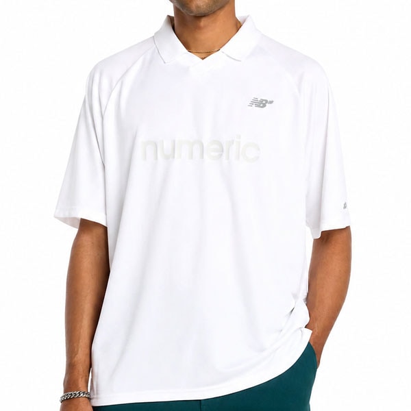 【NEW BALANCE NUMERIC】NB NUMERIC TEAM JERSEY  MT61V471WT カラー：white (WT)　ニューバランス ジャージ スケートボード スケボー SKATEBOARD