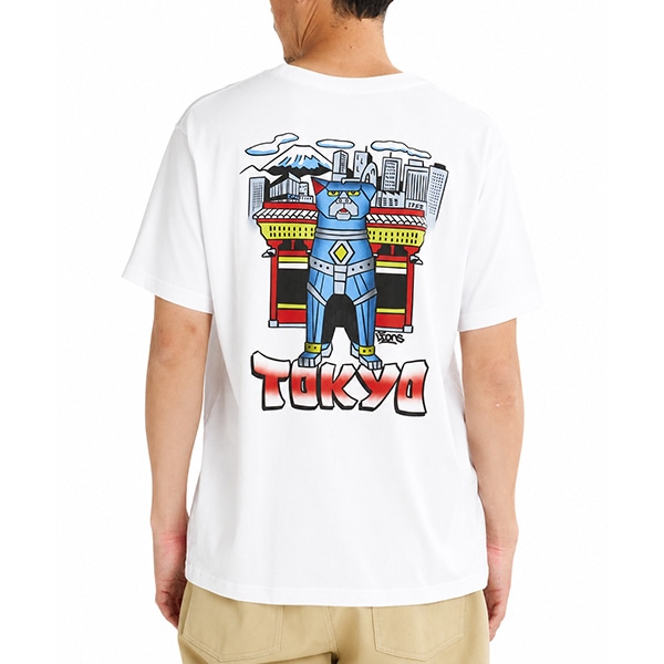 【RVCA】MECHA HACHIKO TOKYO TEE カラー：white　ルーカ Tシャツ スケートボード スケボー SKATEBOARD