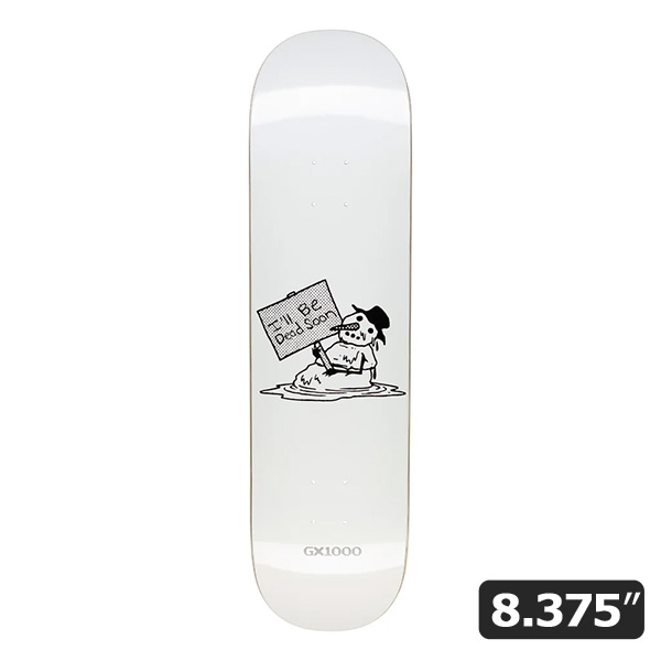 【GX1000】SNOWMAN GREY 8.375インチ ジーエックス スケートボード スケボー デッキ SKATEBOARD DECK