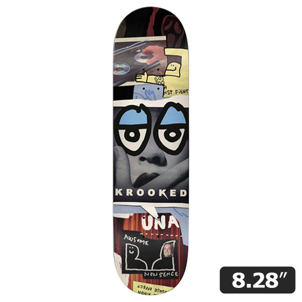 【KROOKED】Una Farrar NONSENCE 8.28インチ クルキッド スケートボード スケボー デッキ SKATEBOARD DECK