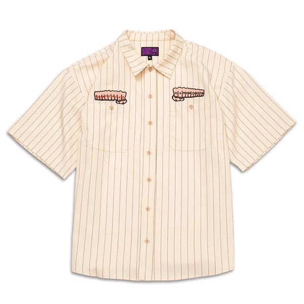 MAGICAL MOSH MISFITS × TOY MACHINE】WORK SHIRT cream マジカル